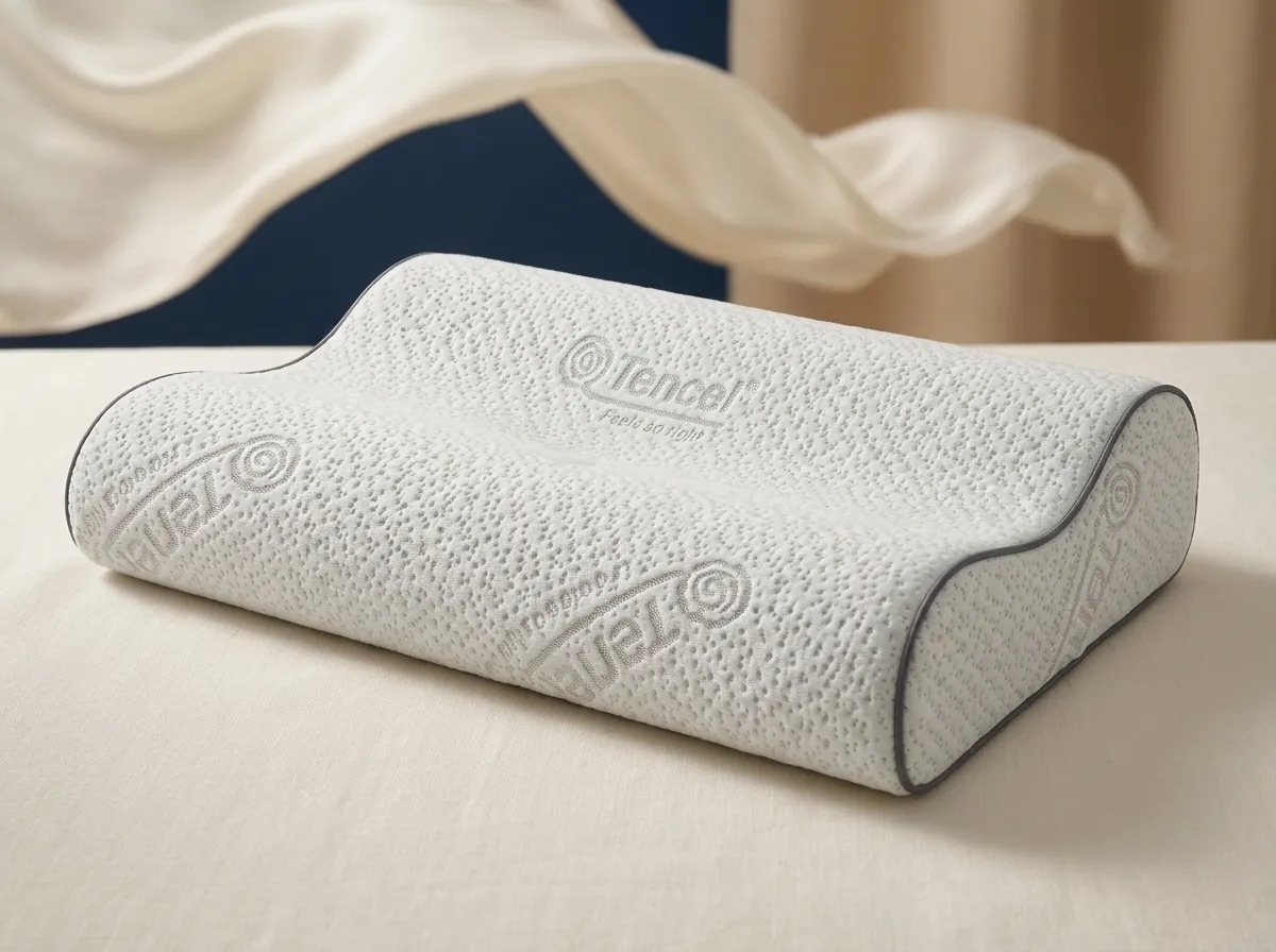 Cuscino Cloud Cervicale, cuscino cervicale traspirante, con fodera in Tencel, made in Italy