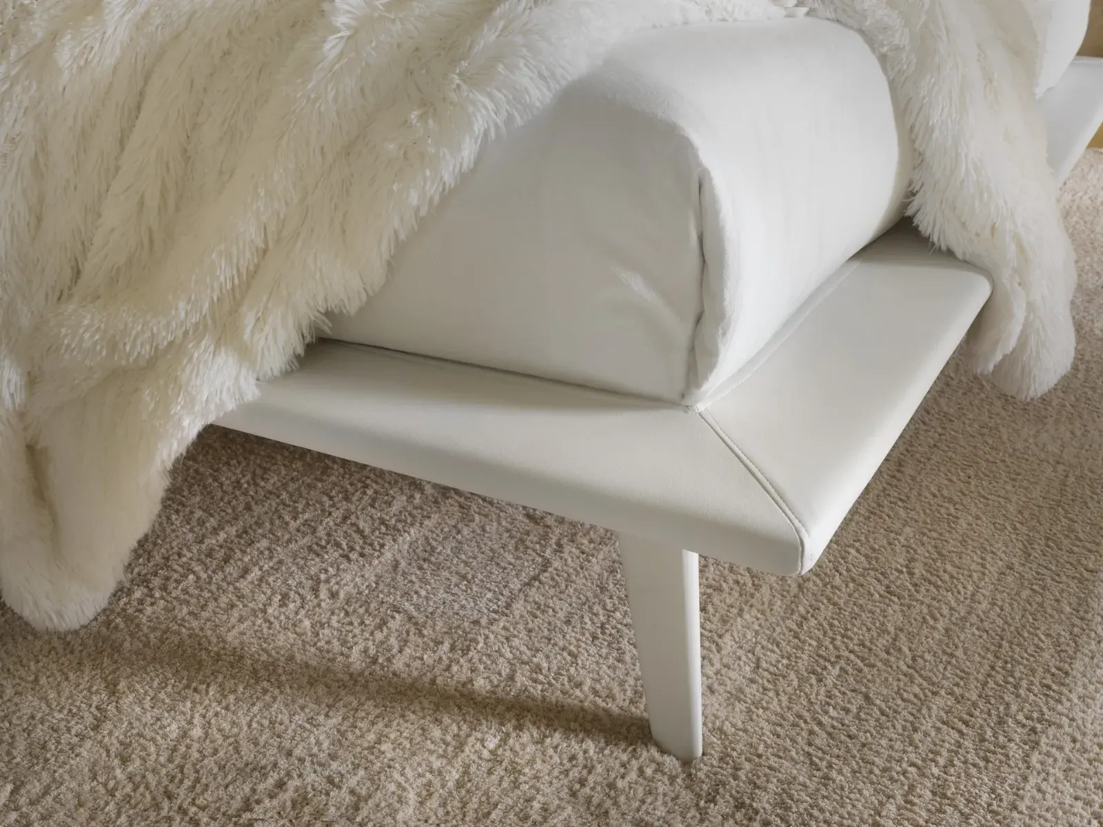 Letto Allison, letto capitonné dalla linea moderna, made in Italy – foto 4