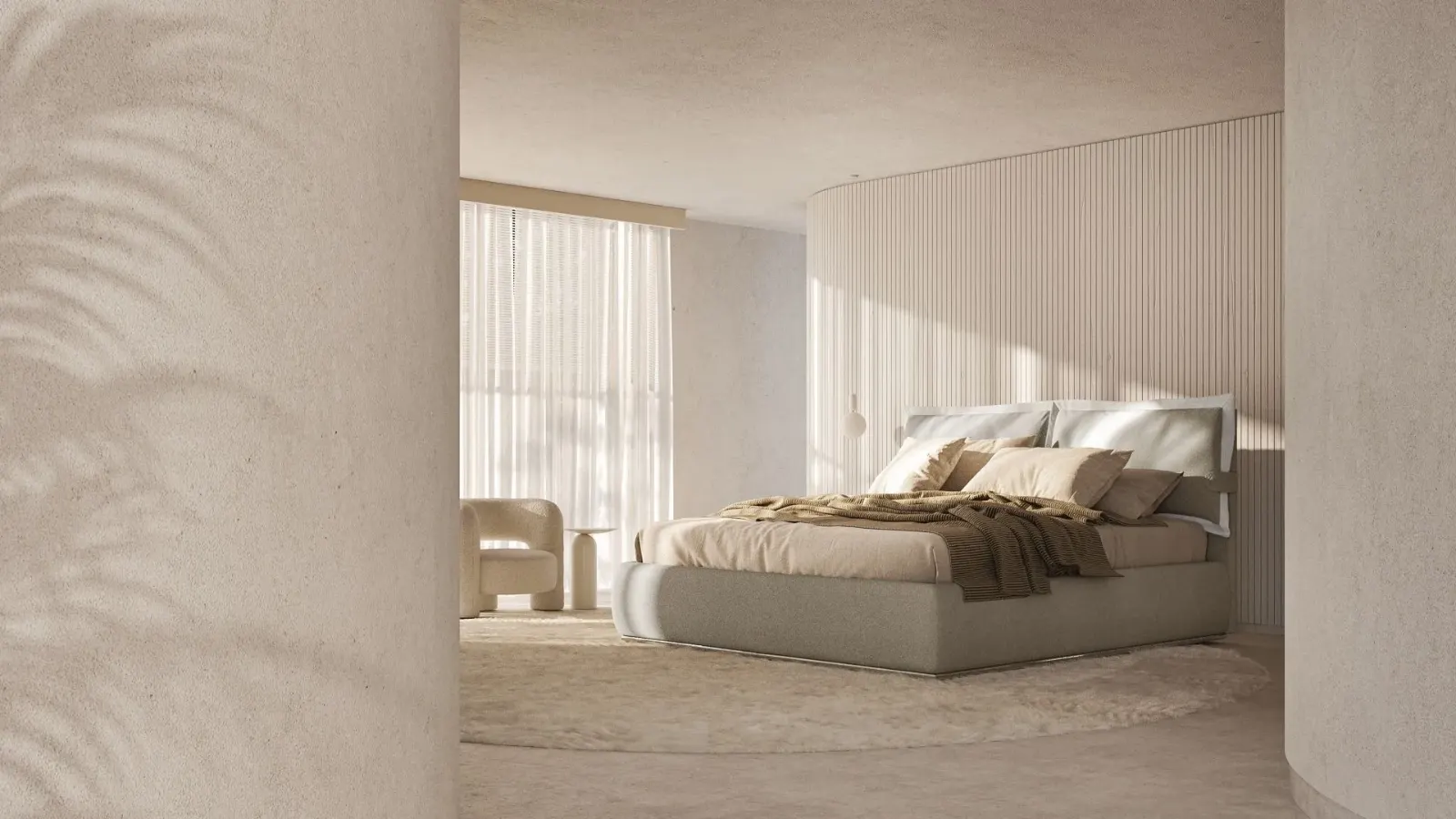 Letto Beatrice, letto imbottito con contenitore e testiera alta in quattro varianti, made in Italy – foto 2