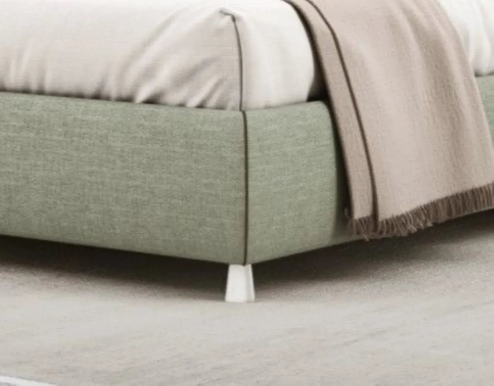 Letto Emma, letto contenitore con testiera imbottita, made in Italy – foto 5