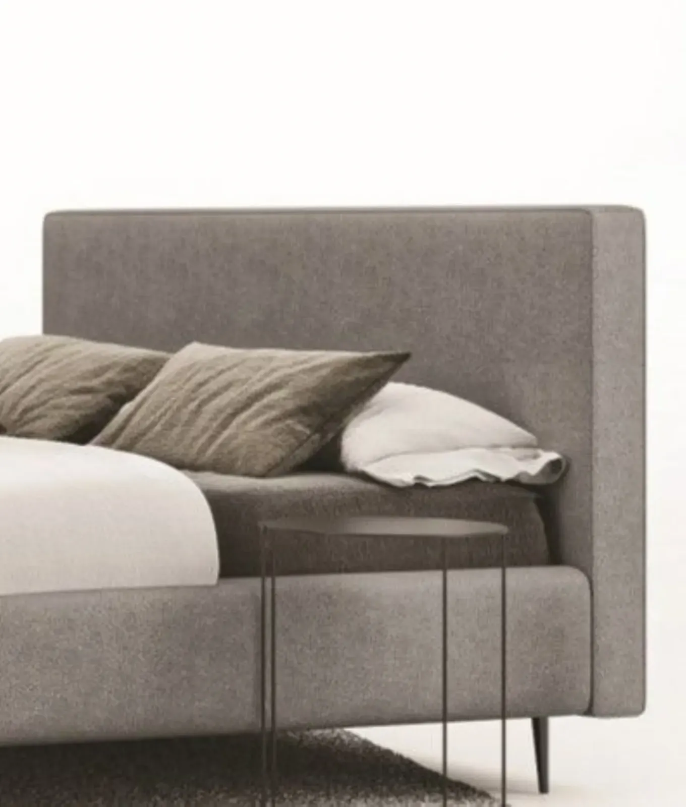 Letto Gaia, letto imbottito con contenitore salvaspazio, made in Italy – foto 5