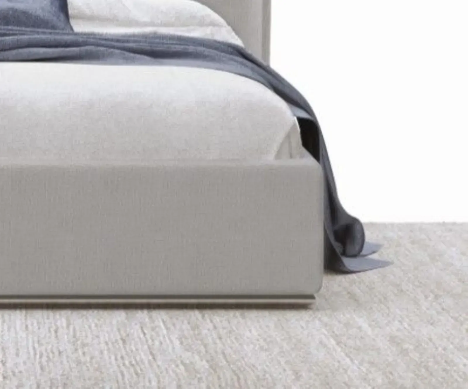 Letto Kate, letto contenitore con testiera imbottita da terra, made in Italy – foto 4
