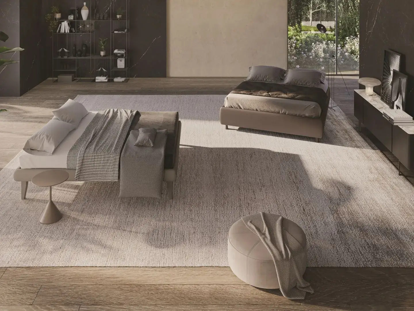 Letto Sommier, letto sommier dalle linee slanciate, made in Italy