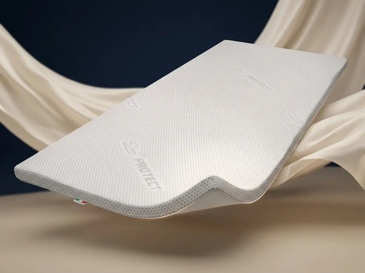 Zefiro Topper Memory, topper in memory foam da 5 cm, interamente sfoderabile, made in Italy